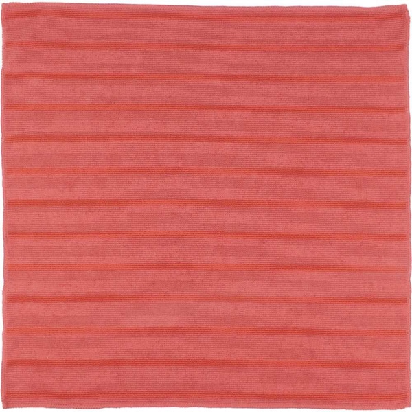 16 in. x 16 in. Scrubbing Microfiber Cleaning Cloth, Red